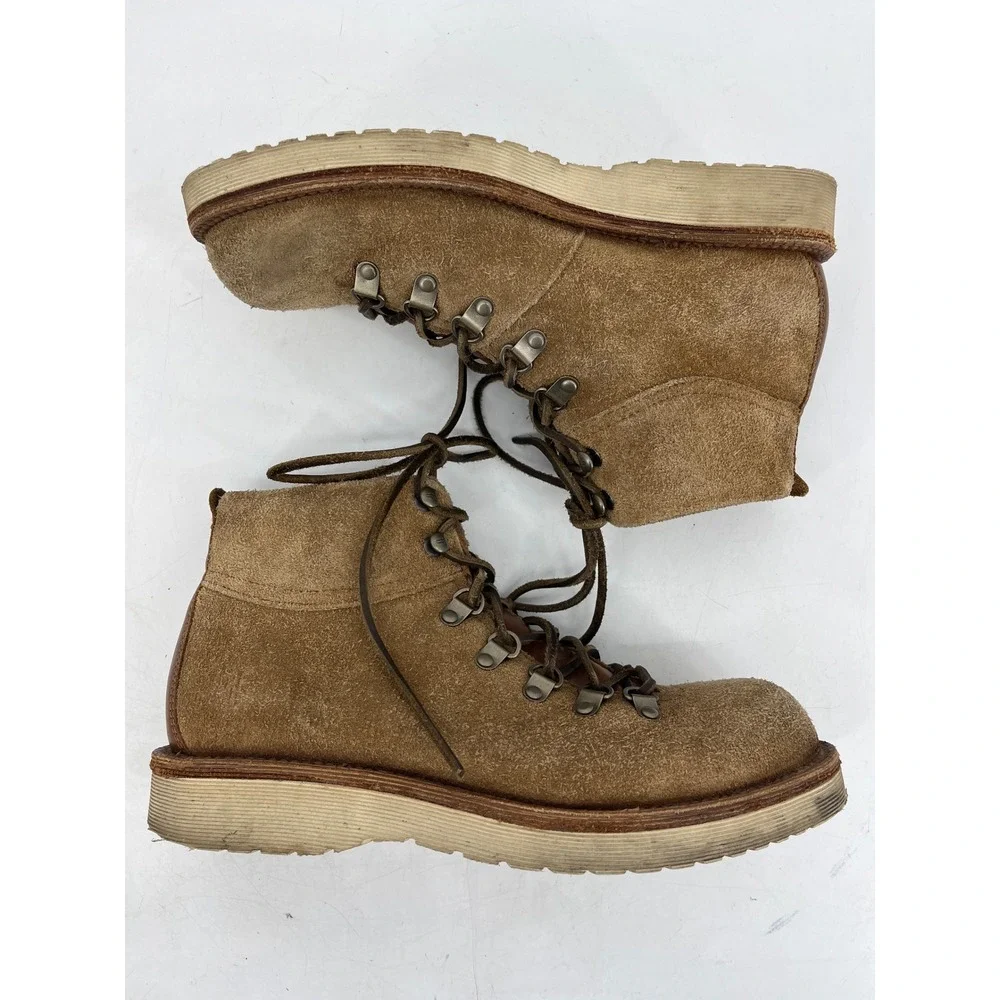 Frye‎ Mountain Hiking Boots Mens 8.5 Tan Suede Vibram Gumlite 81120